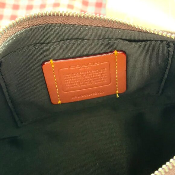 COACH CBJ00 Ashton Bag In Signature Jacquard Oak/Maple Outlet NEW - Picture 7 of 8